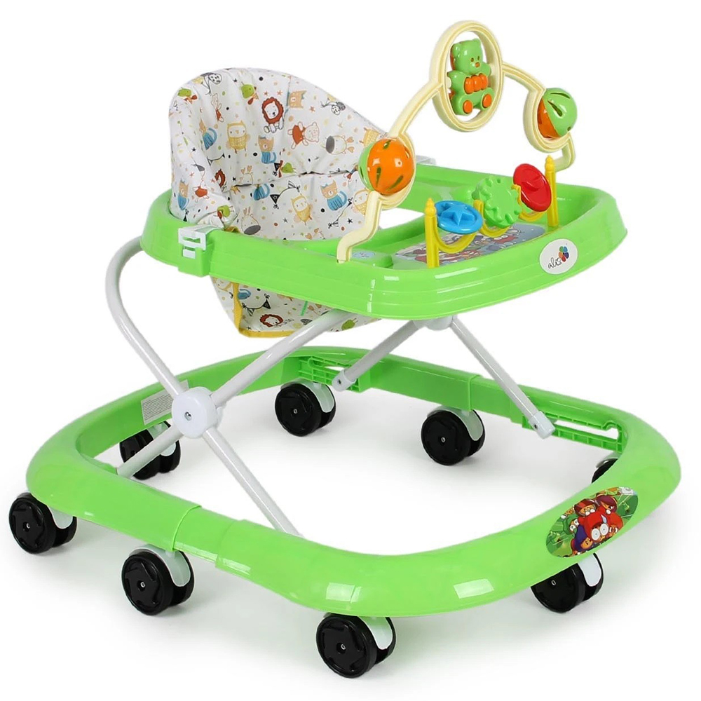 Ходунки Мишка 8 кол. муз. игрушки зеленый 228 Ходунки Мишка 8 кол. муз. игрушки зеленый 228