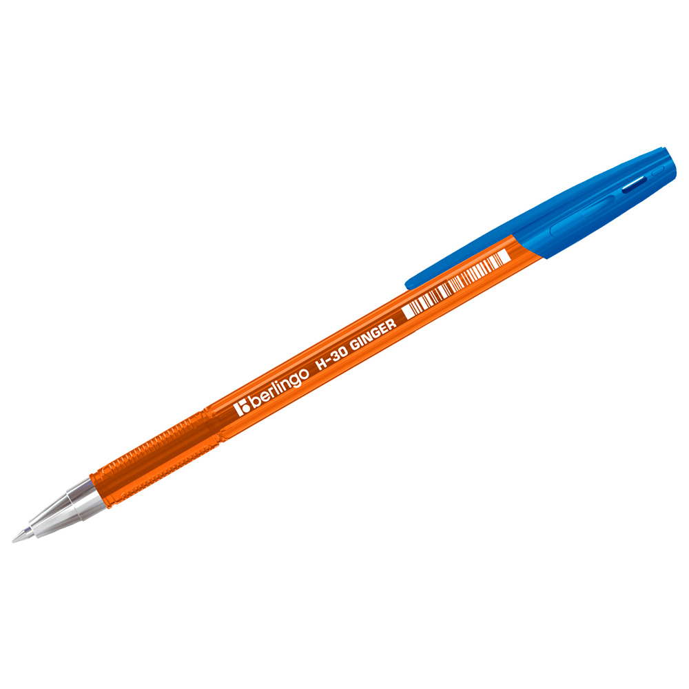 Ручка шарик синий Berlingo "H-30 Ginger" 0,7мм 352865