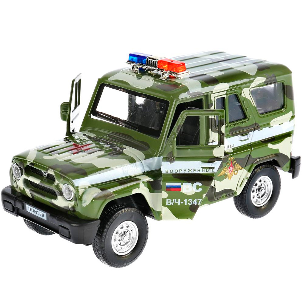 Модель HUNTER-MIL-SL UAZ HUNTER Военный Технопарк  в коробке