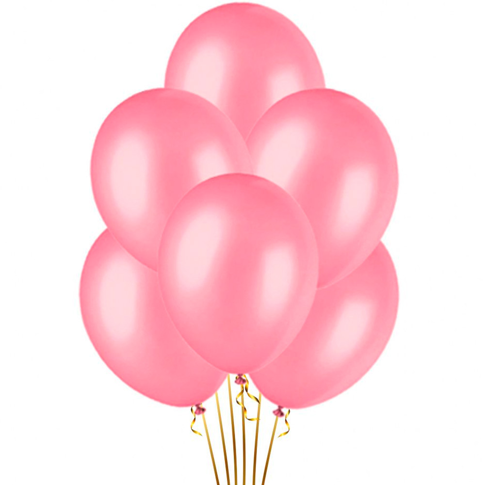 Набор шаров Веселая вечеринка розовый перламутр (6 шт) L0312-P