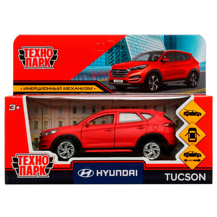 Модель TUCSON-12FIL-RD HYUNDAI TUCSON длина 12 см Технопарк в коробке /72/ 