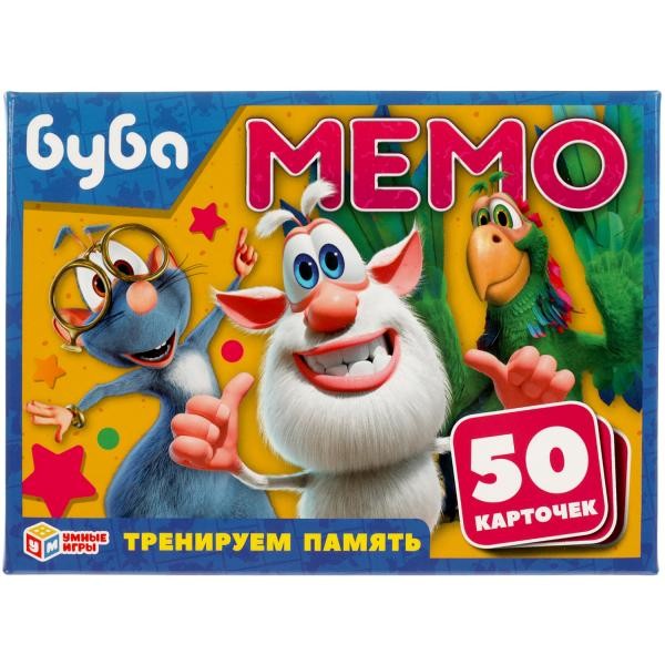 Настольная игра Умка Буба МЕМО.Карточная 50 карточек 4610136737143