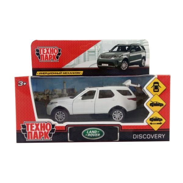 Модель DISCOVERY-WT LAND ROVER DISCOVERY белый Технопарк  в коробке