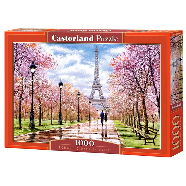 Пазл 1000 Романтическая прогулка по Парижу С-104369 Castor Land