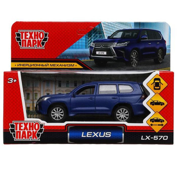 Модель LX570-12FIL-BU LEXUS LX-570 матовый Технопарк в коробке