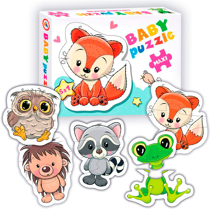 Пазл Baby Puzzle Лесные животные 4290.