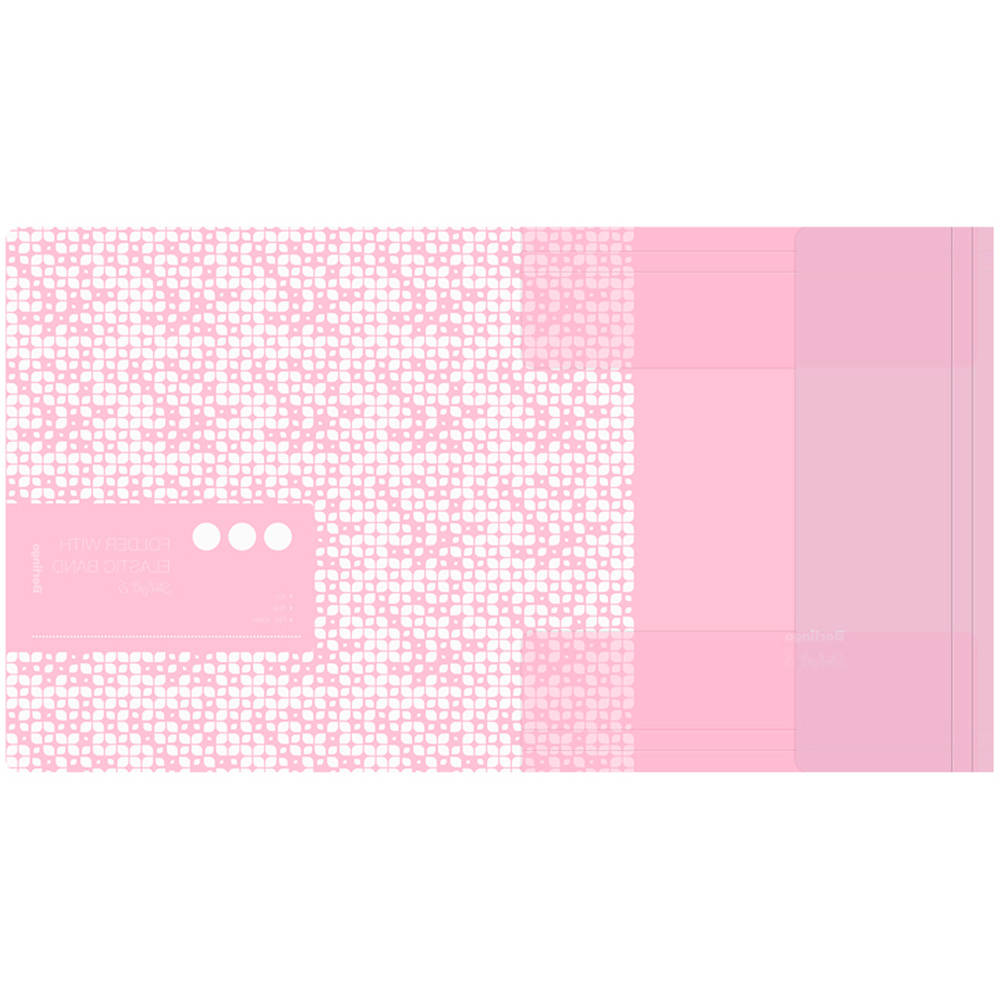 Папка д/тетрадей на резинке Berlingo "Starlight S" А5+, 600мкм, розовая, с рис. 299556.
