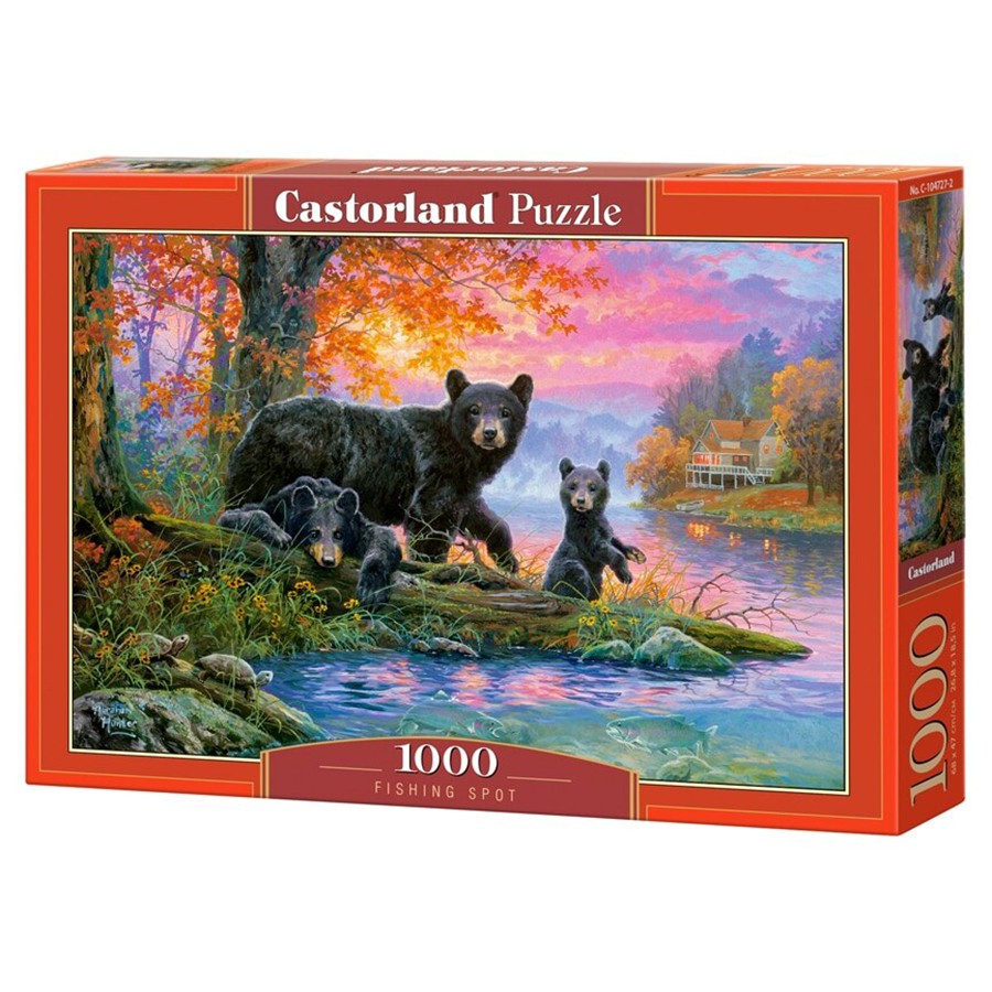 Пазл 1000 Медведи на рыбалке С-104727 Castor Land