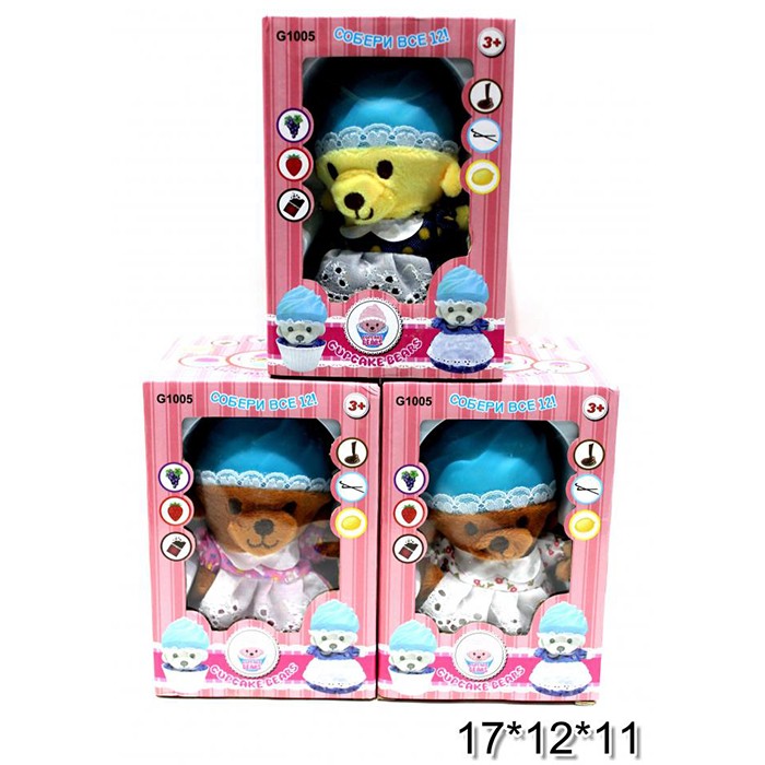 Игрушка мягкая CUPCAKE BEARS G1005