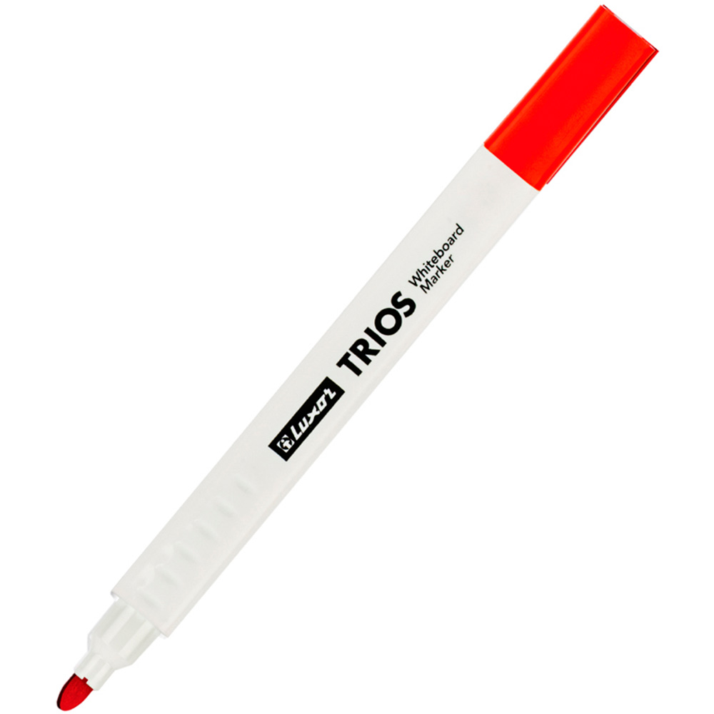 Маркер для белых досок Luxor "Trios" красный, пулевидный, 2,5 мм 33103