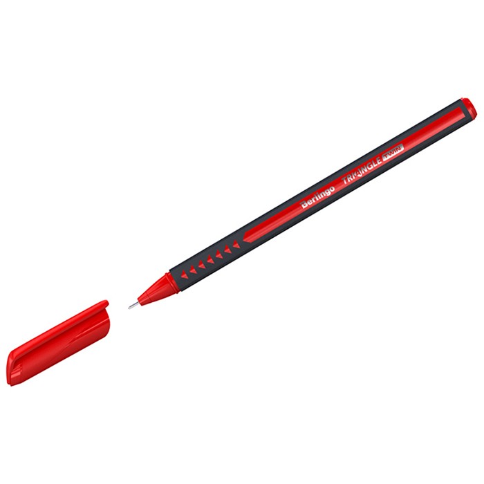 Ручка шарик красный 0,7мм "Triangle Twin" игольчатый стержень 309750