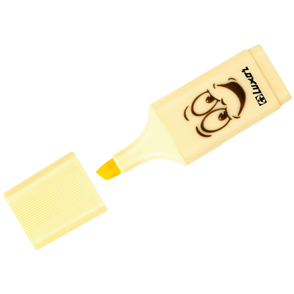 Текстовыделитель Luxor "Eyeliter Pastel" пастельный желтый, 1-4,5мм 338390.