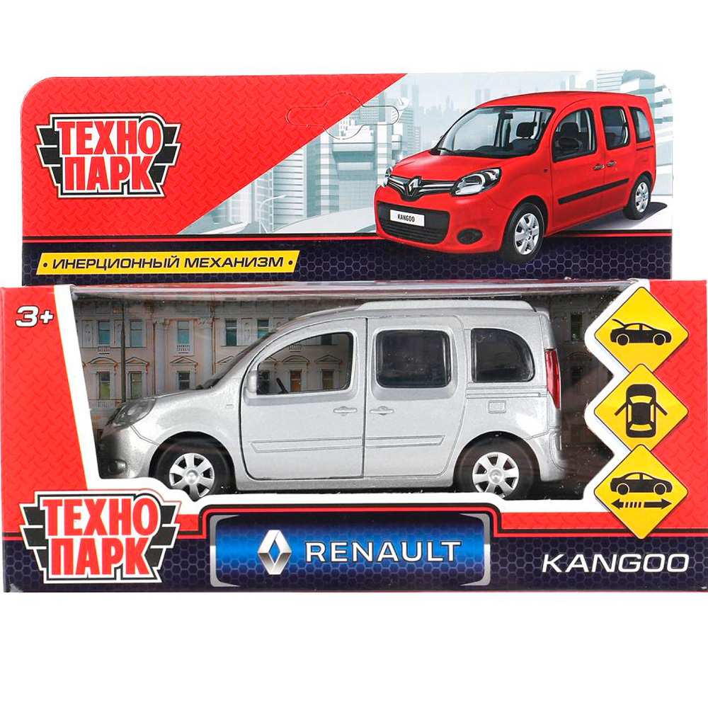 Модель KANGOO-SL RENAULT KANGOO серебристый Технопарк  в коробке