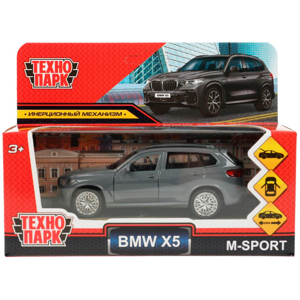 Модель X5-12-GY BMW X5 M-SPORT 12 см, двери Технопарк  в коробке